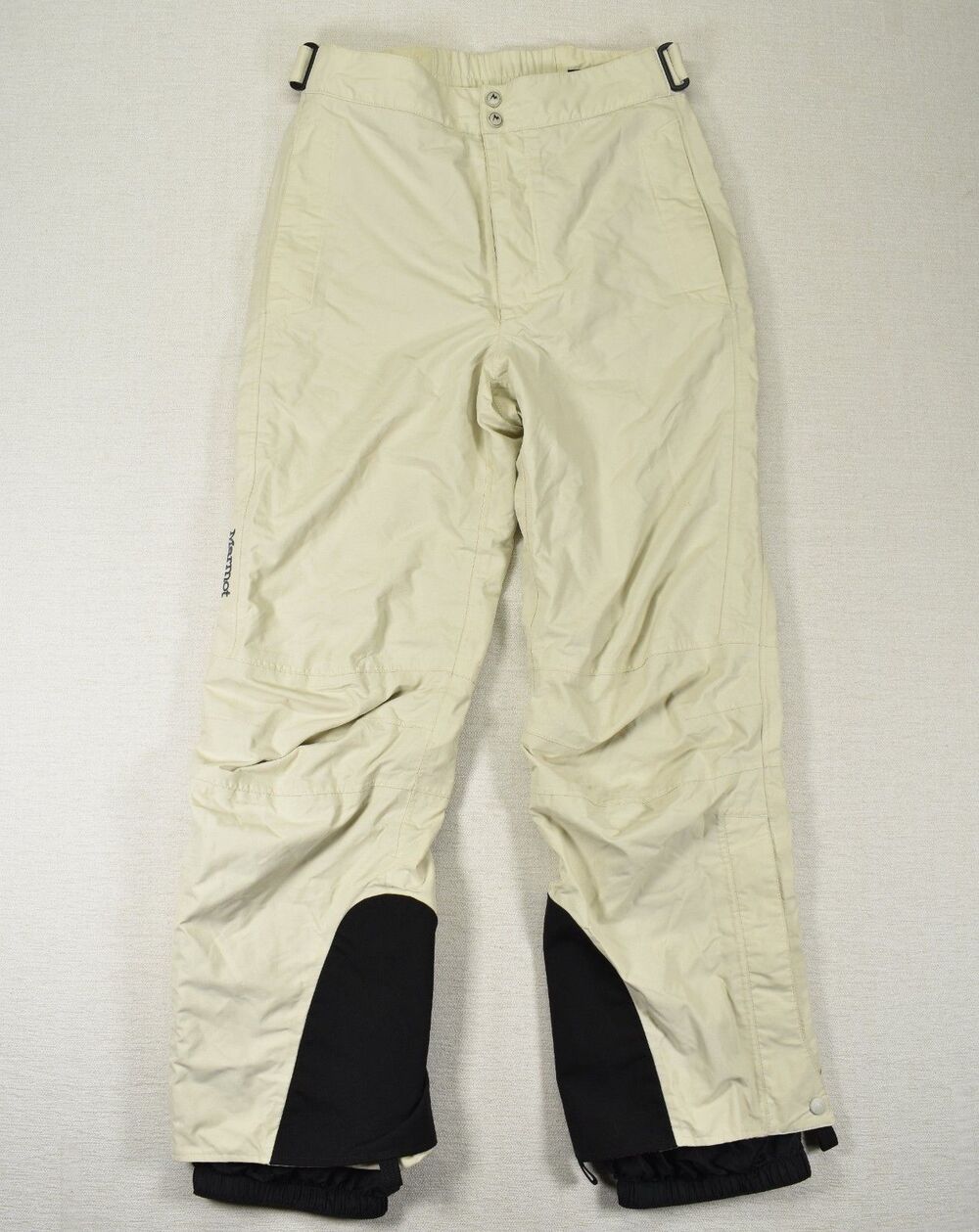 Marmot Portillo Insulated Snow Ski Pants Womens Medium Stone Black Waterproof M